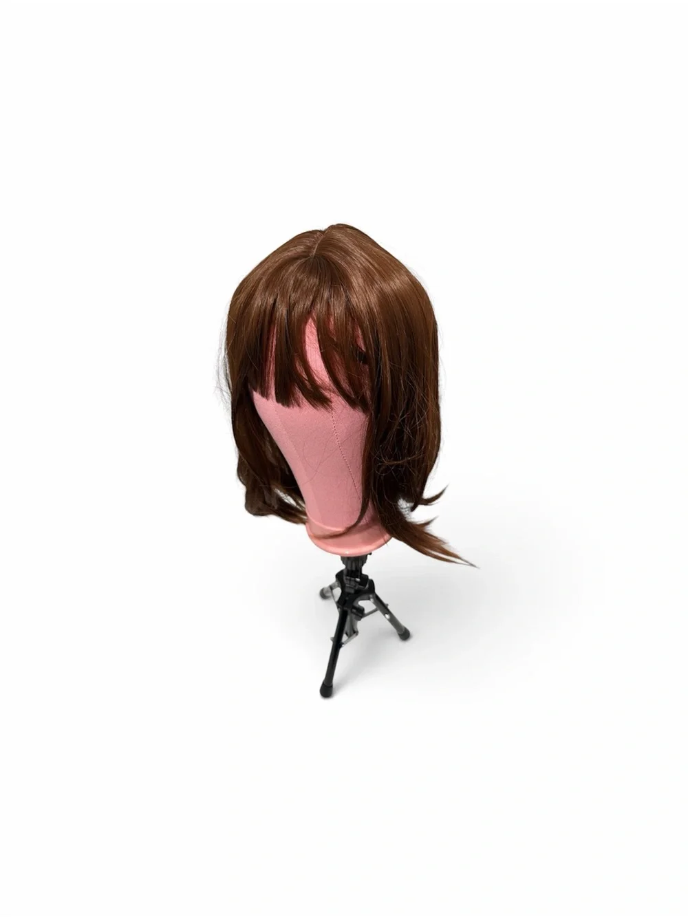 Synthetic Short Layered Wig - Copper Brown